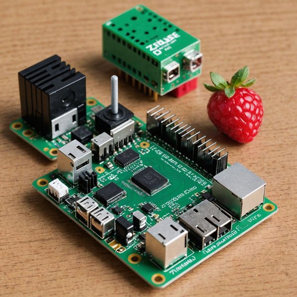 What are the steps to set up a home automation system using Zigbee devices and a Raspberry Pi?